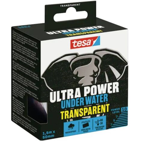 NASTRO ULTRA POWER UNDER WATER 56481 TESA - TRASPARENTE MM 50 ML 1,5 - 2 pezzi