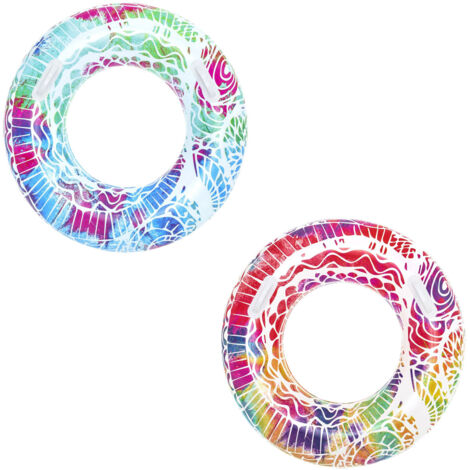 Bestway Galleggiante Gonfiabile Decorato Estate Colore Assortito D91 cm +10 Anni Spiaggia e Piscina 36084