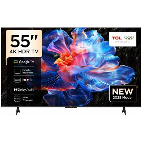TCL P6K Serie Smart TV 4K Ultra HD 55" 55P6K, Dolby Audio, HDR10+, Google TV