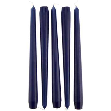 Papstar 17965 50 - Candele, Ø 2,2 x 25 cm, colore: Blu scuro (1/2)