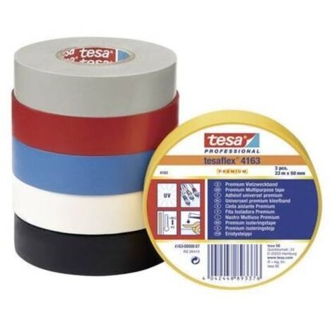 tesa PREMIUM 04163-00009-92 Nastro isolante tesaflex® 4163 Nero (L x L) 33 m x 38 mm 1 pz. (1/2)