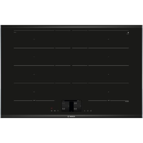Bosch Serie 8, Piano cottura a induzione, 80 cm, Nero, Con cornice superiore, PXY875KW1E (1/5)