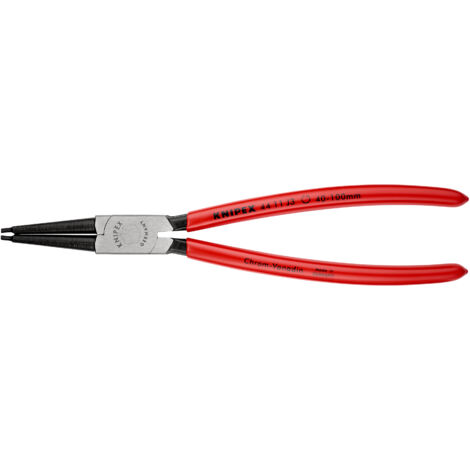 KNIPEX 44 11 J3 Pinza per anelli di sicurezza per anelli di sicurezza interni a fori rivestiti in resina sintetica atramentata nera 225 mm