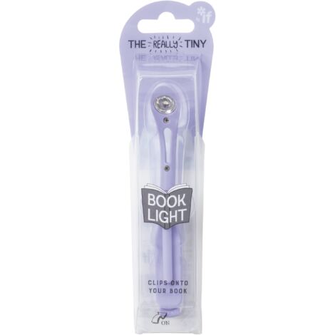 IF Really Tiny Book Light (Lilac) – Compact Reading Lights for Books in Bed – Flexible Book Light Clip On – A Great Book Lamp with Batteries Included (1/3)