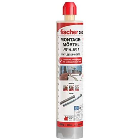 Fischer FIS guarnizioni facili da montare 300 T 1 cartuccia 300 ml, 1 x mixer, 519557