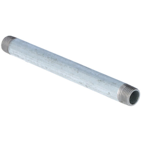 Acciaio zincato lungo 1/2"", 0,40 m, doppia filettatura