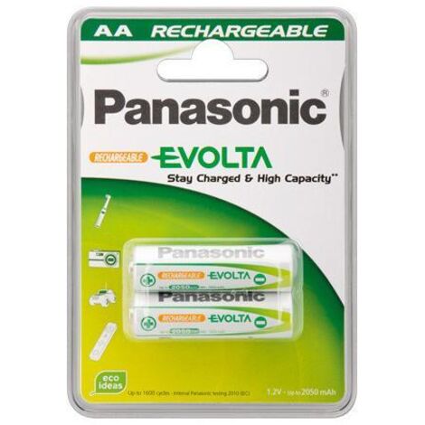 Wentronic AA 2.05Ah NiMH 2-BL EVOLTA Panasonic Batteria ricaricabile Stilo AA Nichel-Metallo Idruro (NiMH)