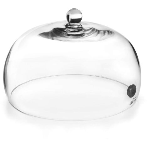 LACOR, 61817 - Campana per affumicatore magic, coperchio in vetro con valvola, permette l'ingresso di fumo, vapore e aromi per affumicare e aromatizzare alimenti, diametro 25 x 14 cm (1/5)