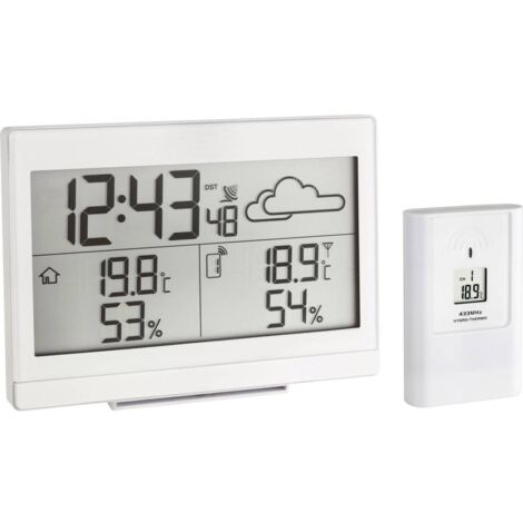 Stazione meteo digitale senza fili TFA Dostmann CASA 35.1135.02 Bianco
