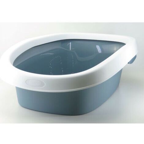 TOILETTE PER CANI-GATTI 'SPRINT' S20 bia./acciaio cm 39 x 58 x h 17 STEFANPLAST