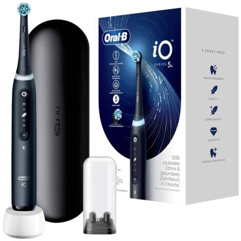 Braun Oral-B iO Series 5 Spazzolino Elettrico Opaco Nero