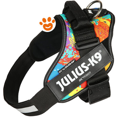 Pettorina IDC Julius K9 Powerharness Con Fantasia (ITA)  - Pettorina IDC Julius K9 Powerharness Con Fantasia (ITA) - Crazy, XL / Taglia 2 (71-96cm)