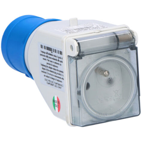 Adattatore da campeggio, spina industriale 16A/3P, presa da pannello 230V, OPAL KAMPER (1/5)