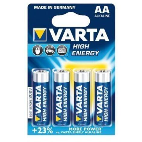 Confezione da 4 batterie alcaline LR6 AA Longlife Power Varta