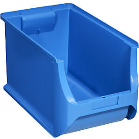 Cassa di stoccaggio visibile Profi-Plus L355xP205xH200mm PP blu (1/3)