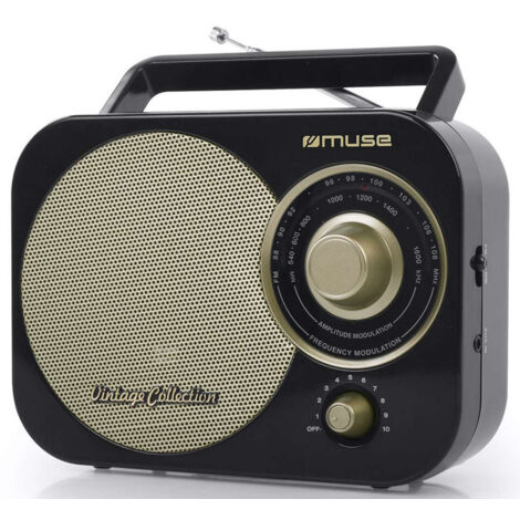 radio portatile analogica nera - m055rb - muse