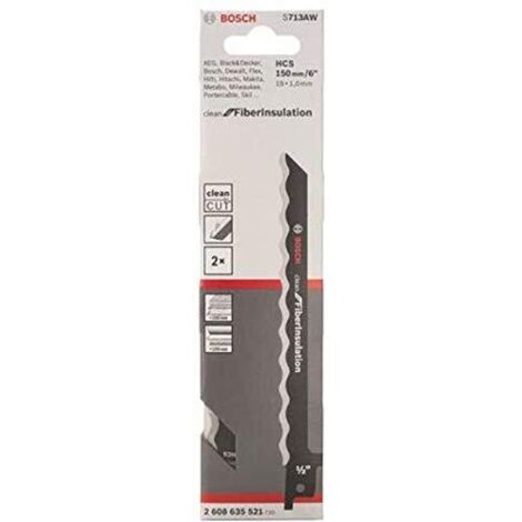 Bosch Professional 2330057 Lame Seghettate, Nero, 150 mm (1/3)