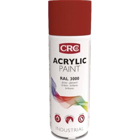 Spray protettivo colorato ACRILICO vernice rosso fuoco lucido RAL 3000 bomboletta spray da 400 ml