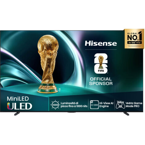 Hisense 85U7Q TV 85 Pollici 4K Ultra HD Smart TV Wi-Fi Nero con luminosit� di 450 cd/m� (1/4)