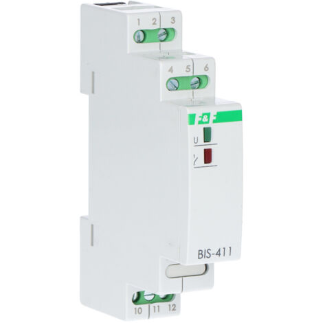Relè bistabile, per guida DIN, con relè di spunto 160A/20ms 24V BIS-411-LED-24V