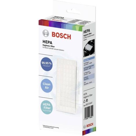 Filtro HEPA 20,2 x 10,5 x 2,5 cm per aspirapolvere Bosch (1/5)