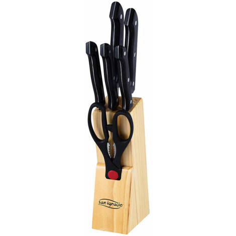 Set de 7 pezzi coltelli de cucina + tacoma acciaio inox dresde sg-4161 san ignacio (1/5)
