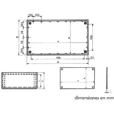 CONTENITORE OTTICO IN PLASTICA - BLU PETROLIO - 215 x 130 x 77 mm (1/3)