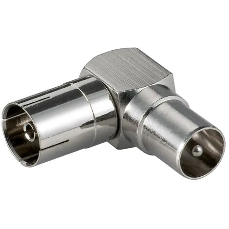 adattatore tv da spina a presa tv 9.5 mm 90 gradi angolare salvaspazio