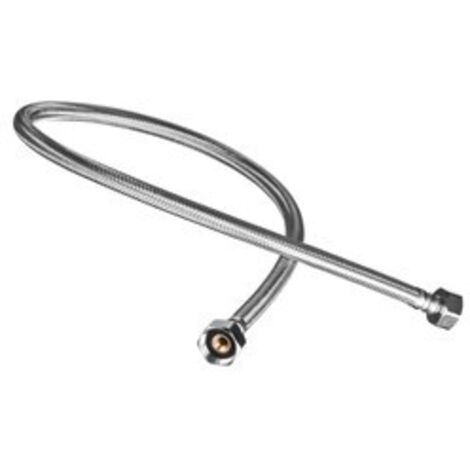 TUBO FLESSIBILE IN ACCIAIO INOX TRECCIATO, FILETTATURA INTERNA/INTERNA 80CM 1/21/2 - H/WS-01-080