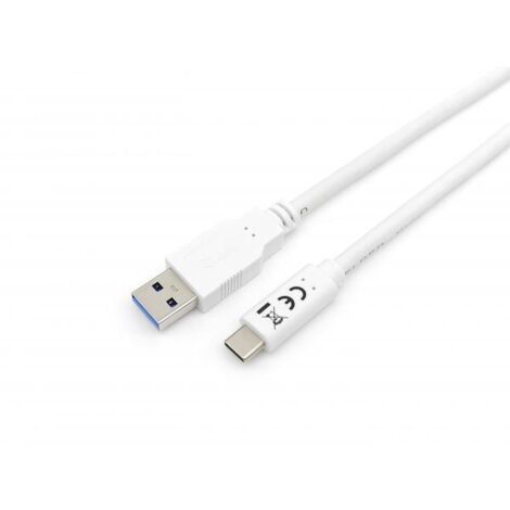 Equip 128364 cavo USB 1 m USB 3.2 Gen 1 (3.1 Gen 1) USB A USB C White (1/4)