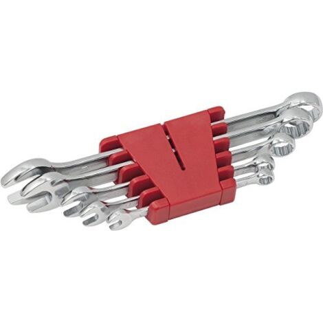 Serie di chiavi combinate, inclinate, 5 pz 8-19mm (1/3)