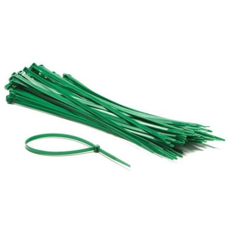 Set fascette in nylon - 48 x 300 mm - verde 100 pz