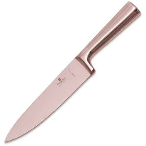COLTELLO DA CUOCO IN ACCIAIO BERLINGER HAUS 22cm BH-2934 ORO ROSA (1/5)