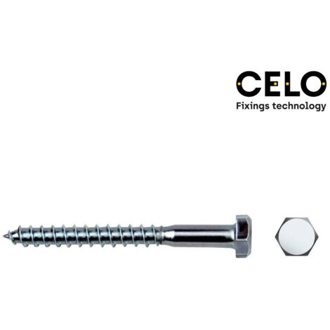 Scatola da 30 Viti Esagonali Din/Ref 571 Ø8x80mm Zincate - Celo