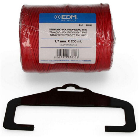 Bobina in polipropilene intrecciato EDM 8842 200 m Rosso