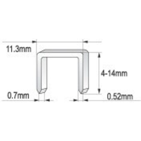PINZATRICE PER TAPPEZZERIA 4-14MM PUNTI 0,7M - YT-7007 (1/2)
