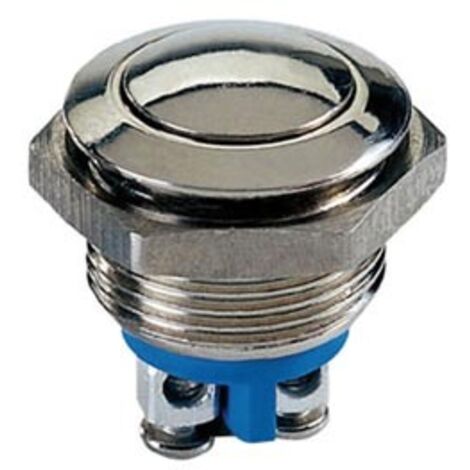 PULSANTE TONDO IN ACCIAIO INOX SPST 1NA (1/2)