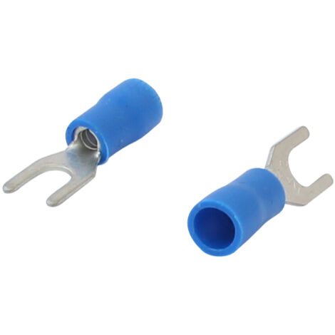 TERMINALE A FORCELLA ISOLATO 1,5-2,5 MM 2/4 MM 10 PZ - E-652-0032
