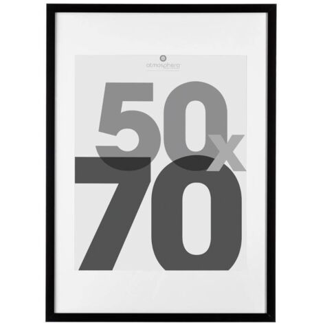 Portafoto in legno Eva nero 50x70cm - Atmosphera créateur d'intérieur