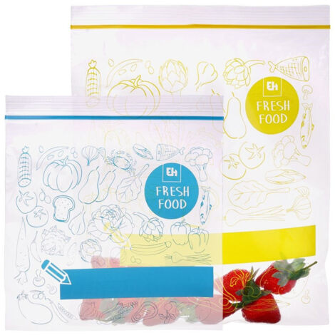 Sacchetti con cerniera per alimenti 20x1,2 l + 20x2,5 l 40 pz. (1/5)