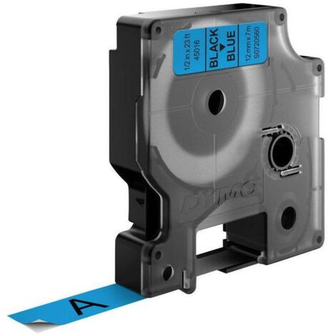 DYMO D1 Standard - Black on Blue - 12mm nastro per etichettatrice