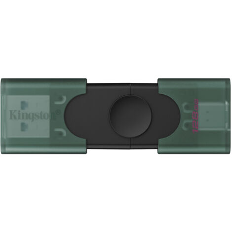 Kingston Technology DataTraveler DuoG2 128GB Chiavetta USB-A USB-C 3.2 Nero Verde