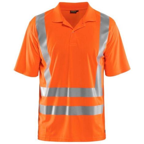 Polo da lavoro ad alta visibilità 3391 - Arancione fluorescente XXL (1/4)