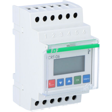 Regolatore di temperatura digitale CRT-06 (senza sonde), campo di regolazione -100-400° C, I=16A, 3 moduli (1/3)