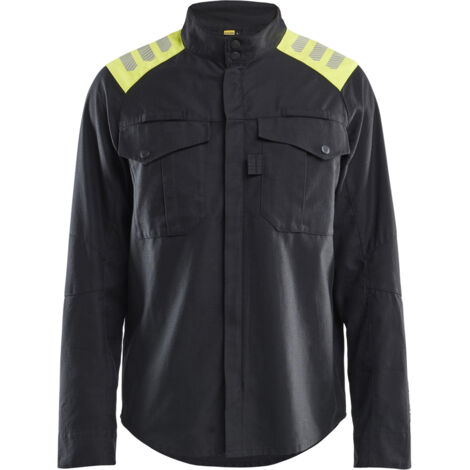 Sottogiacca da lavoro ritardante di fiamma Inhérent 4409 - Nero/Giallo XS