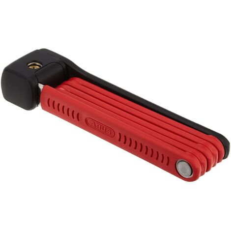 ABUS Bordo Lite 6055K SH serratura pieghevole con staffa - Serratura per bici ultraleggera in acciaio speciale Livello di sicurezza 7 85 cm Rosso