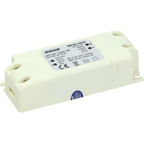 Alimentatore LED 9W 12V DC IP20 - OR-ZL-1610
