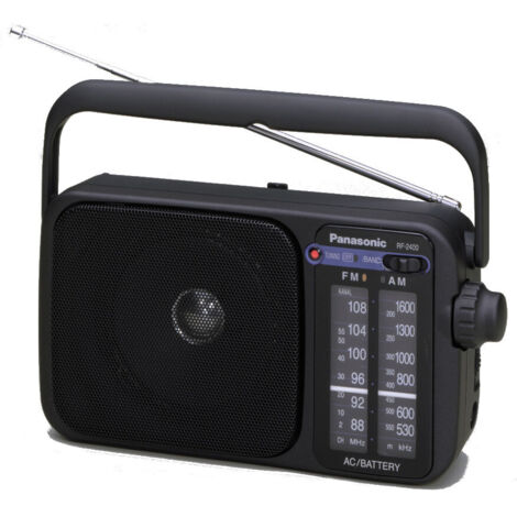 Panasonic RF-2400DEG Radio portatile FM Nero