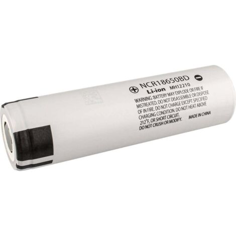 Panasonic NCR18650BD Batteria ricaricabile speciale 18650 Flat Top Li-Ion 3.6 V 3200 mAh 1 pz.