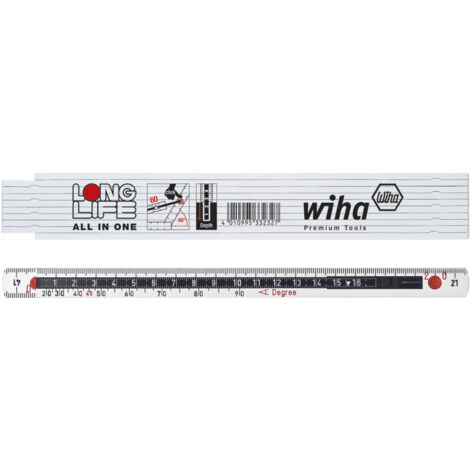 Wiha Metro a stecche Longlife All in One, 2 m Metrico, 10 stecche 15 mm (33232)